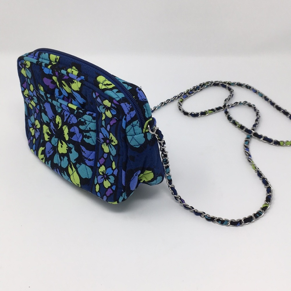 *SOLD* Vera Bradley Crossbody w Chain Blue Purple - Picture 4 of 6